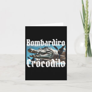 Bombardiro Bombardino Crocodilo Grappig Italiaans Kaart
