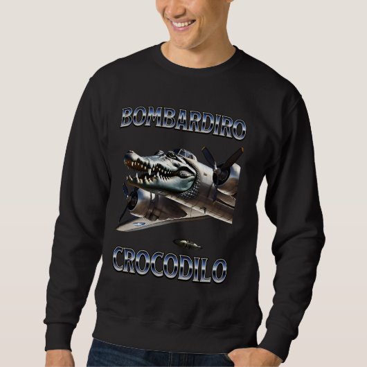 Bombardiro Crocodilo - Italiaanse Hersenrot Meme Trui (Voorkant)
