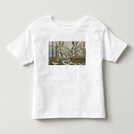 Bombardment en Siege of Algiers, 3 juli 1830 Kinder Shirts (Voorkant)