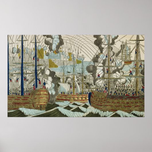 Bombardment en Siege of Algiers, 3 juli 1830 Poster (Voorkant)