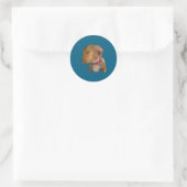 Bombastic Side Eye Funny Dog  Ronde Sticker (Tas)