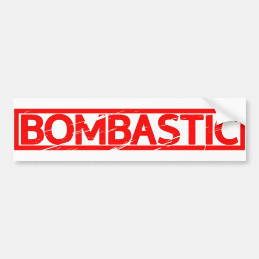 Bombastisch stempel bumpersticker (Voorkant)
