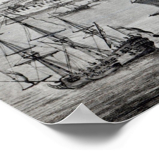 Bombay aan de Malabarkust Poster (Hoek)