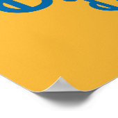 Bombay Bicycle Club  stijlpagina - Mosterd Poster (Hoek)