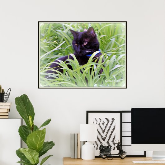 Bombay Black Cat Print (Thuiskantoor)