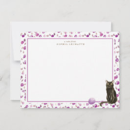Bombay Black Cat Stationery Notitiekaartje