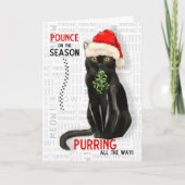Bombay Cat Breed Funny Kerstmis Kaart (Voorkant)