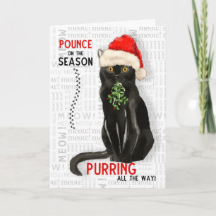 Bombay Cat Breed Funny Kerstmis Kaart