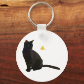 Bombay Cat & Butterfly Sleutelhanger (Voorkant)
