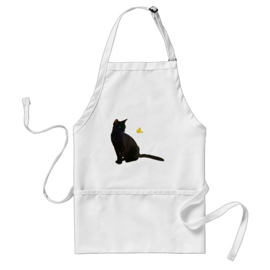 Bombay Cat & Butterfly Standaard Schort (Voorkant)