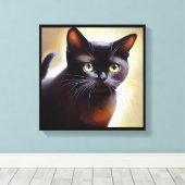 Bombay Cat Canvas Afdruk (Insitu (Houten vloer))