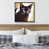 Bombay Cat Canvas Afdruk (Insitu (Slaapkamer))