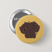 Bombay Cat Couple Ronde Button 5,7 Cm (Voorkant /achterkant)