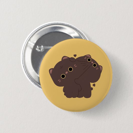 Bombay Cat Couple Ronde Button 5,7 Cm (Voorkant /achterkant)