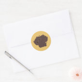 Bombay Cat Couple Ronde Sticker (Envelop)
