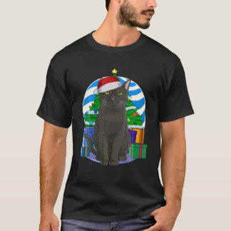 Bombay Cat Cute Santa Kerstboom Decor Cft T-shirt