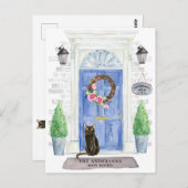 Bombay Cat Moving Announcement Briefkaart (Voorkant / Achterkant)