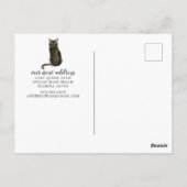Bombay Cat Moving Announcement Briefkaart (Achterkant)