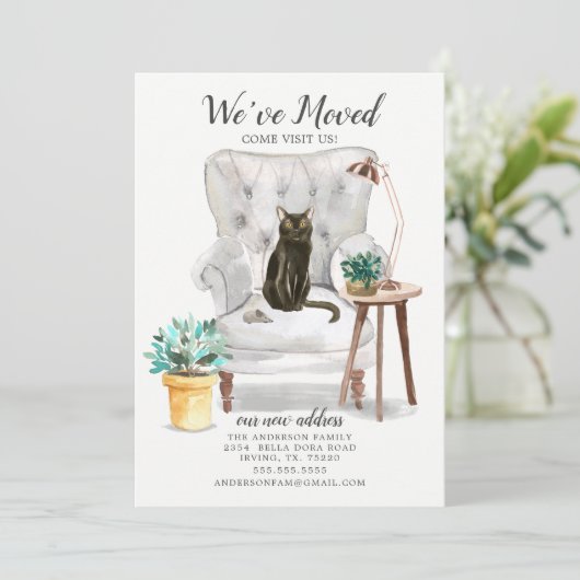 Bombay Cat Moving Announge Aankondiging (Staand voorkant)