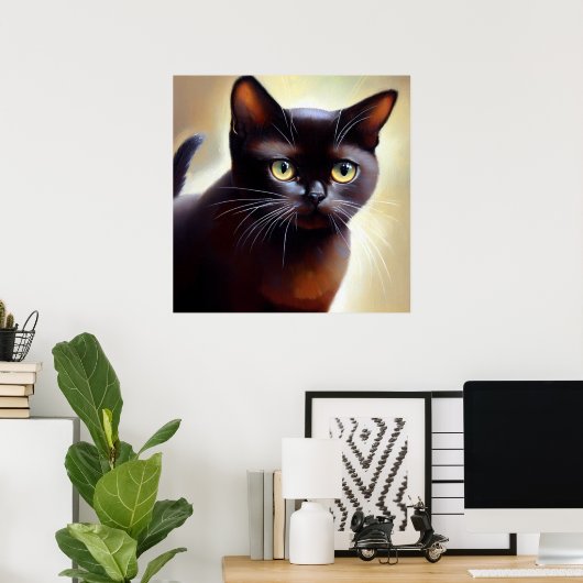 Bombay Cat Poster (Thuiskantoor)
