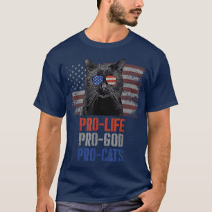 Bombay Cat Pro Life Pro God Pro Katten Amerikaanse T-shirt