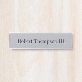 Bombay Grey Hanging Wall Desk Deurnaam Bord Deurbordje (Voorkant)