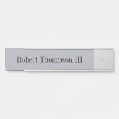 Bombay Grey Hanging Wall Desk Deurnaam Bord Deurbordje (Voorkant)