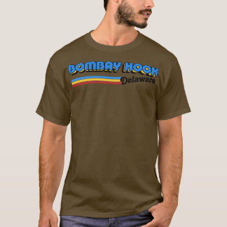 Bombay Hook Delaware Retro Styled Design T-shirt