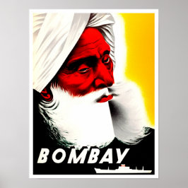 Bombay India poster voor vintage-reizen