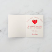 Bombay kat Gesponnen-effect Valentijn Kaart (Binnen)