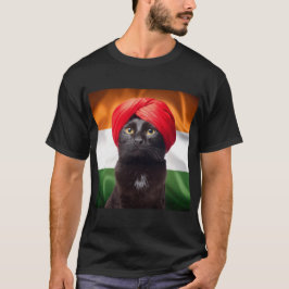 Bombay kattenras met tulband t-shirt