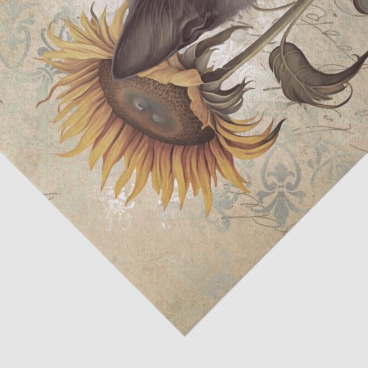 Bombay Kitten Zonnebloem Kat Tissuepapier (Detail)