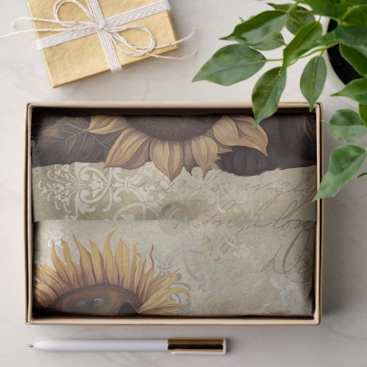 Bombay Kitten Zonnebloem Kat Tissuepapier (Geschenk)