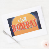 Bombay Reisprent uit het verleden. Rechthoekige Sticker (Envelop)