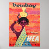 Bombay Vintage Travel Poster (Voorkant)