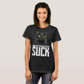 Bombaycat because people suck t-shirt (Voorkant volledig)