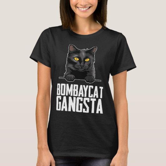 Bombaycat gangsta t-shirt (Voorkant)