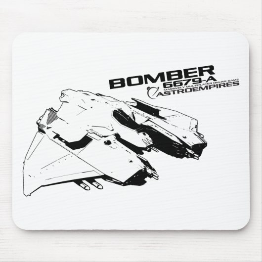 Bomber mouse pad muismat (Voorkant)