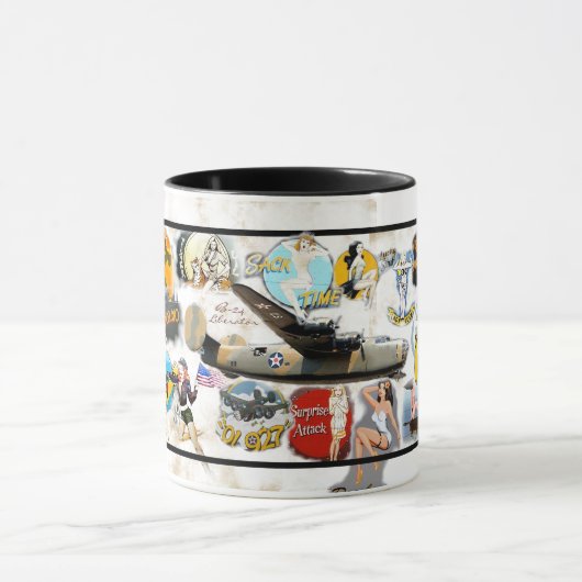 Bomber Nose Art - WW II Mok (Midden)