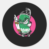 Bomber Ronde Sticker (Voorkant)