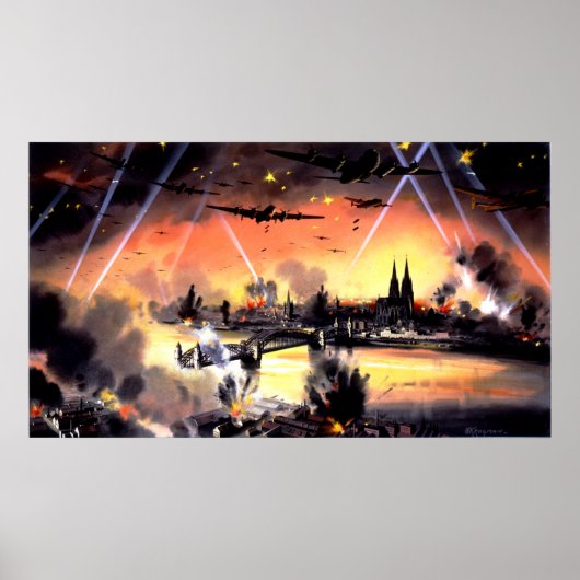 bomber war art poster FROM 14.95 (Voorkant)