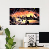 bomber war art poster FROM 14.95 (Thuiskantoor)