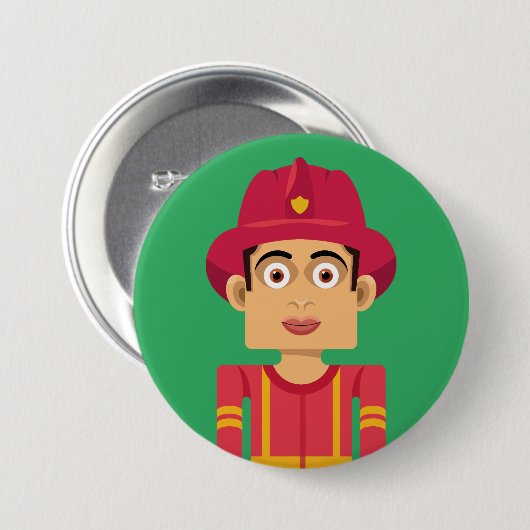 Bombero Ronde Button 7,6 Cm (Voorkant /achterkant)