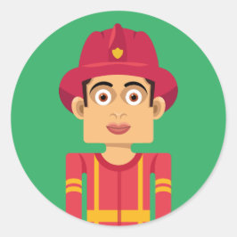 Bombero Ronde Sticker