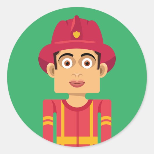 Bombero Ronde Sticker (Voorkant)