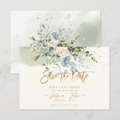 Bombino Elegant Dusty Blue Gum Eucalyptus Kaart (Voorkant / Achterkant)