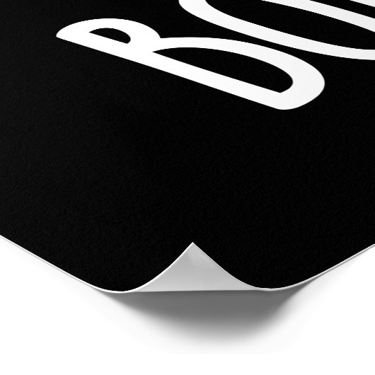 Bomble bee Funny Bumblebeb Pun Dark BG Poster (Hoek)