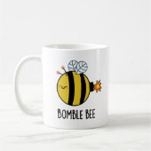 Bomble bee Funny Bumblebee Bomb Pun Koffiemok (Links)