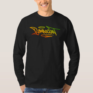 Bomboclaat Graffiti Tag Stijl Rasta Kleuren Reggae T-shirt