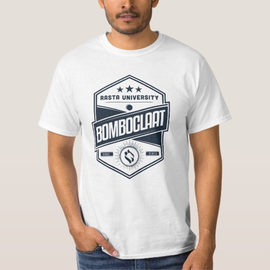 Bomboclaat Reggae van de Universiteit van Rasta T-shirt (Voorkant)